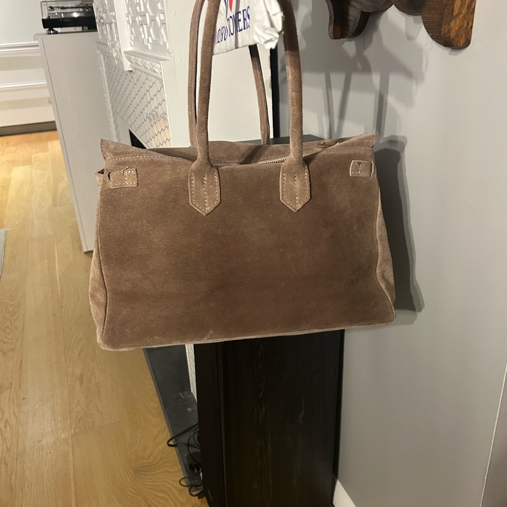 POEMIA ROMA GENUINE SUEDE HANDBAG - Picture 2 of 15